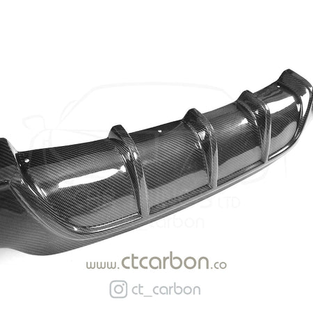 CT CARBON DIFFUSER BMW F32 & F33 4 SERIES CARBON FIBRE DIFFUSER - MP STYLE - TWIN EXHAUST