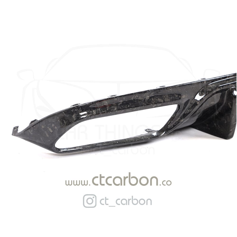 CT CARBON Diffuser MERCEDES C63/C63S W205 COUPE FORGED CARBON FIBRE DIFFUSER - BIG FIN