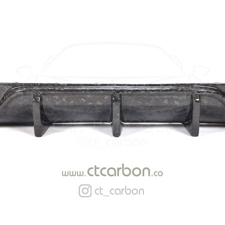 CT CARBON Diffuser MERCEDES C63/C63S W205 COUPE FORGED CARBON FIBRE DIFFUSER - BIG FIN