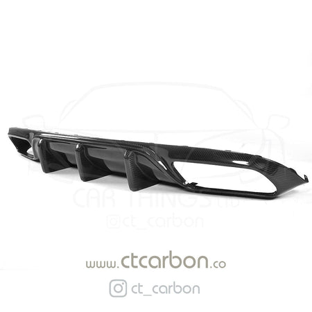 CT CARBON Diffuser MERCEDES W205 C63 & C63 COUPE 2DR CARBON DIFFUSER - OEM+ CT STYLE