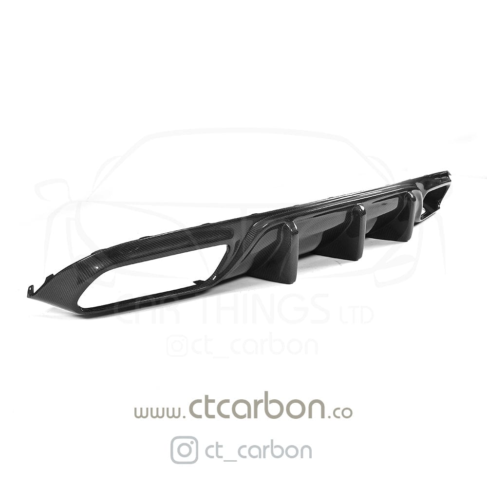 CT CARBON Diffuser MERCEDES W205 C63 & C63 COUPE 2DR CARBON DIFFUSER - OEM+ CT STYLE