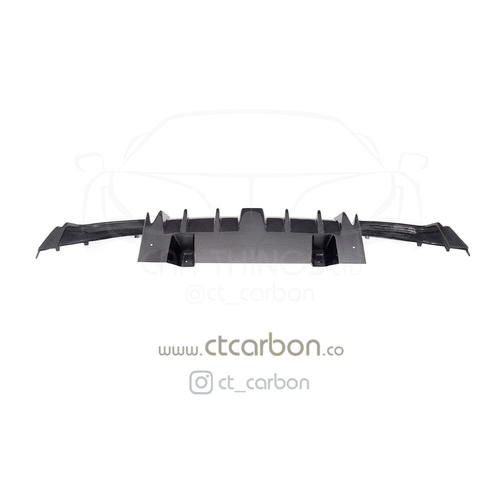 CT CARBON Diffuser MERCEDES W205 C63 & C63S SALOON 4DR CARBON FIBRE DIFFUSER & EXHAUST TIPS - B STYLE
