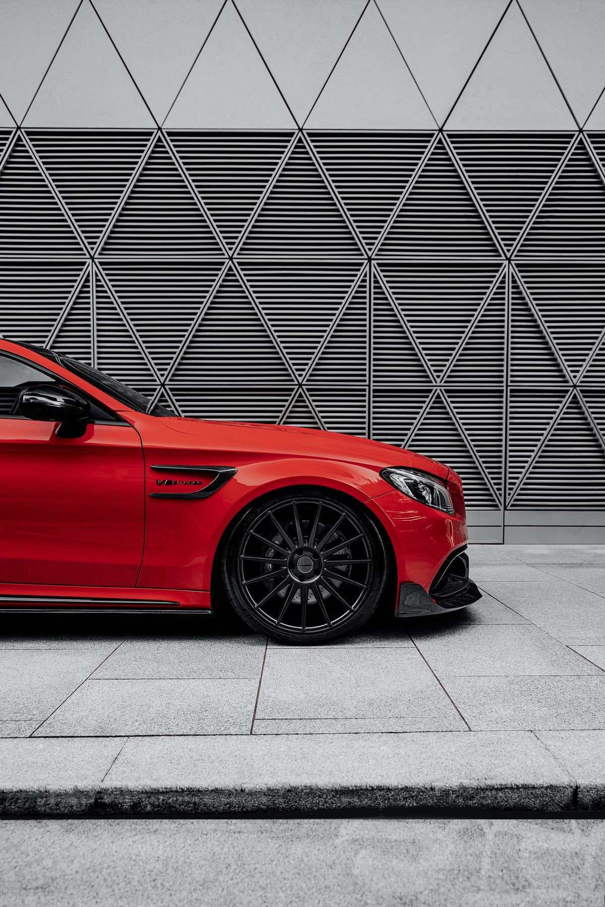 CT CARBON External Styling MERCEDES C63/C63S W205 COUPE CARBON FIBRE WING TRIMS