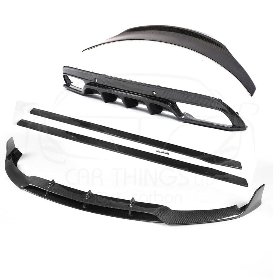 MERCEDES C63 W205 SALOON FULL CARBON FIBRE KIT - PS x B STYLE-Kit-CT CARBON-CT Carbon - High-quality carbon fiber and gloss black aerodynamic parts for premium sports and luxury vehicles.