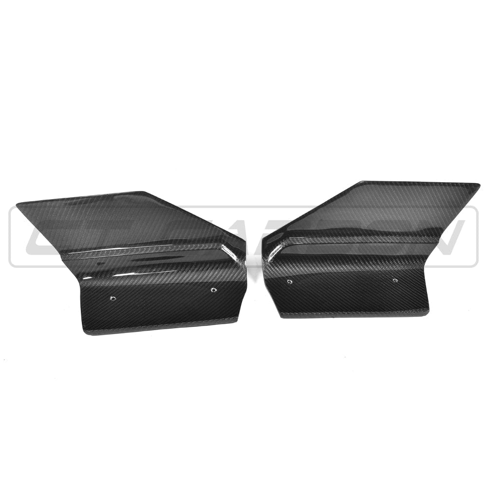 CT CARBON Rear Canards BMW F16 X6 CARBON FIBRE REAR BUMPER EXTENSIONS