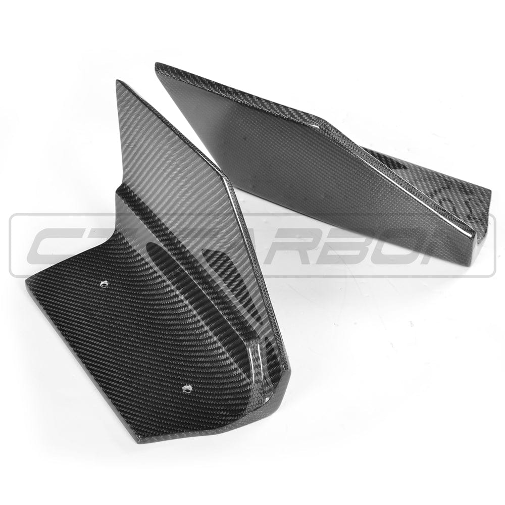 CT CARBON Rear Canards BMW F16 X6 CARBON FIBRE REAR BUMPER EXTENSIONS