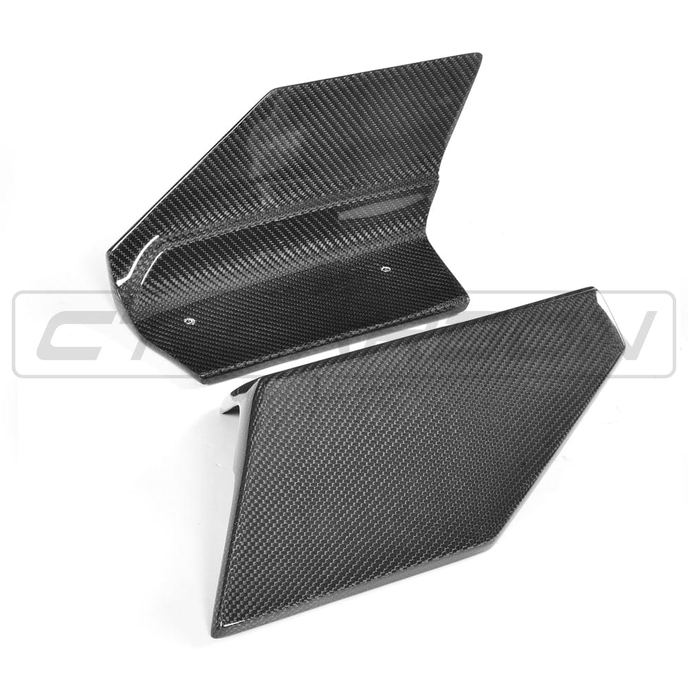 CT CARBON Rear Canards BMW F16 X6 CARBON FIBRE REAR BUMPER EXTENSIONS