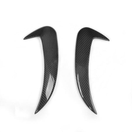 CT CARBON Rear Canards MERCEDES W205 C63 & C43 SALOON REAR BUMPER CARBON FIBRE CANARDS