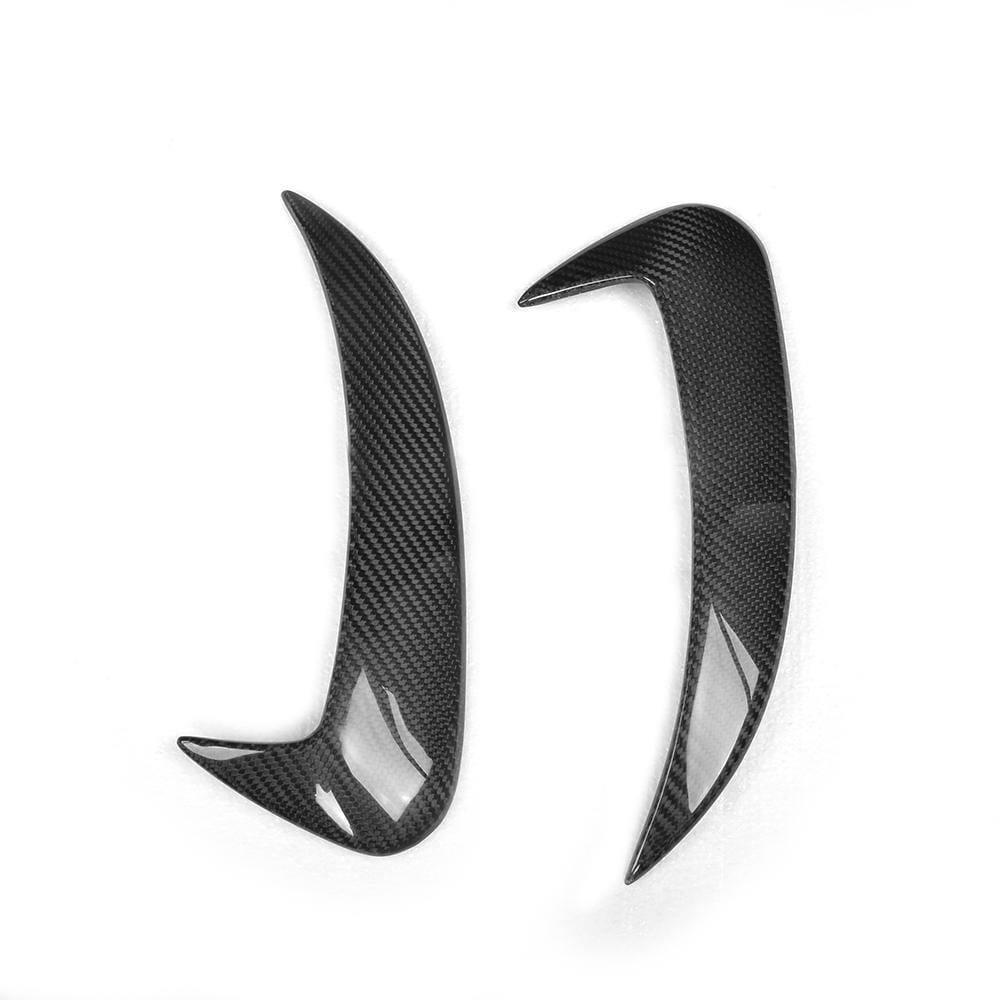 CT CARBON Rear Canards MERCEDES W205 C63 & C43 SALOON REAR BUMPER CARBON FIBRE CANARDS