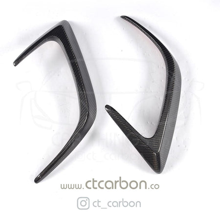 CT CARBON Rear Canards MERCEDES W205 C63 & C63S COUPE 2DR REAR BUMPER CARBON FIBRE CANARDS