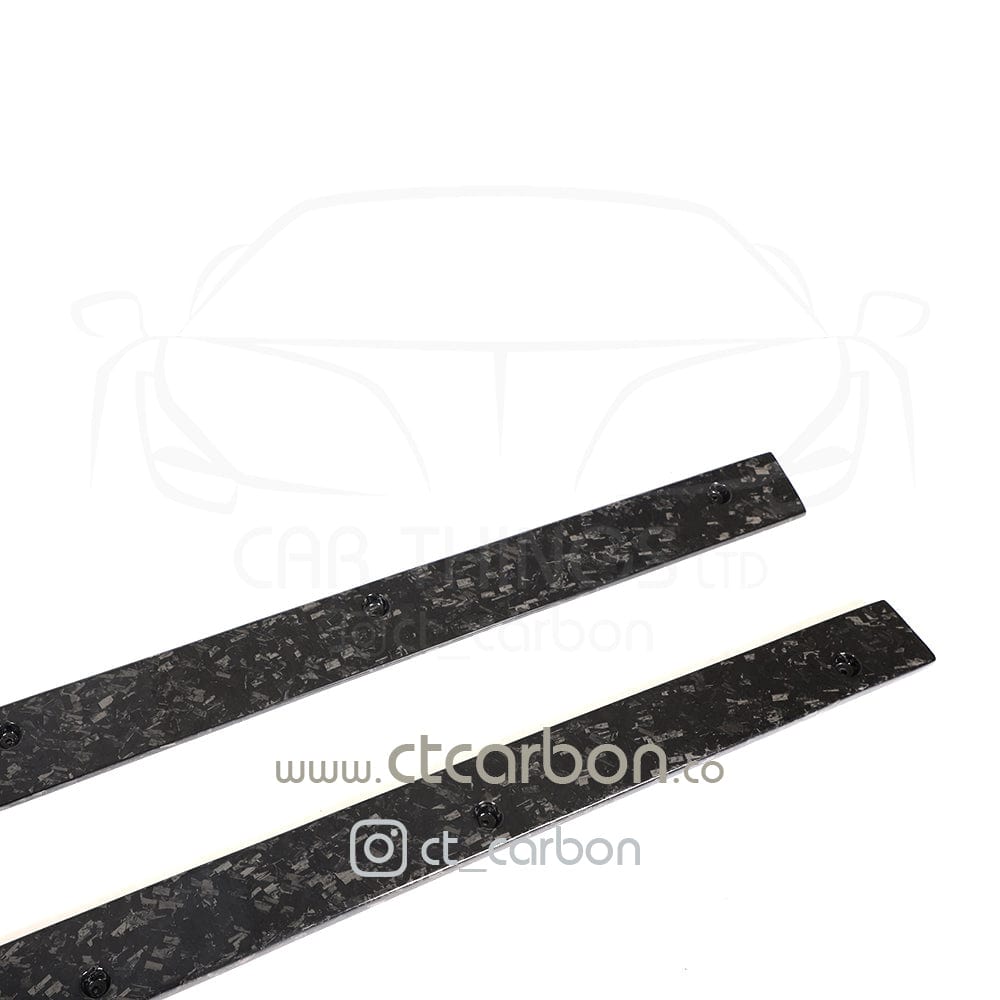 CT CARBON Side Skirts MERCEDES C63/C63S W205 COUPE & SALOON FORGED CARBON FIBRE SIDE SKIRTS - D STYLE
