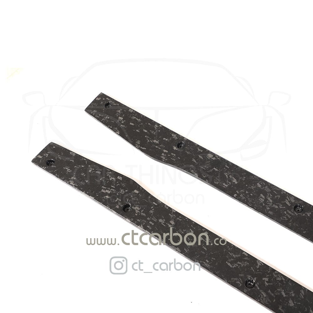 CT CARBON Side Skirts MERCEDES C63/C63S W205 COUPE & SALOON FORGED CARBON FIBRE SIDE SKIRTS - D STYLE