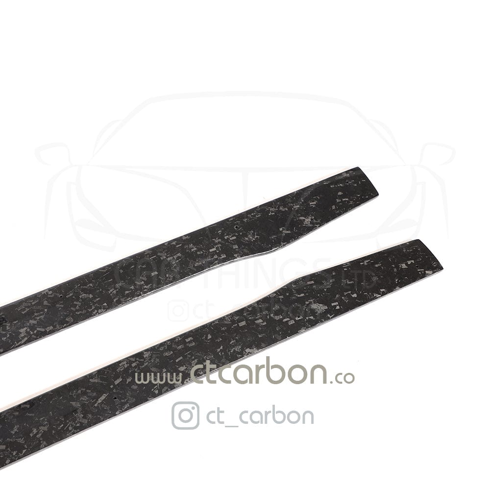 CT CARBON Side Skirts MERCEDES C63/C63S W205 COUPE & SALOON FORGED CARBON FIBRE SIDE SKIRTS - D STYLE