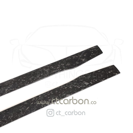 CT CARBON Side Skirts MERCEDES C63/C63S W205 COUPE & SALOON FORGED CARBON FIBRE SIDE SKIRTS - D STYLE