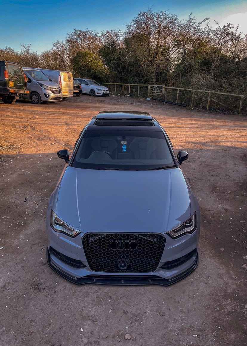 CT CARBON Splitter AUDI A3 S-LINE & S3 FACELIFT SALOON 8V CARBON FIBRE SPLITTER