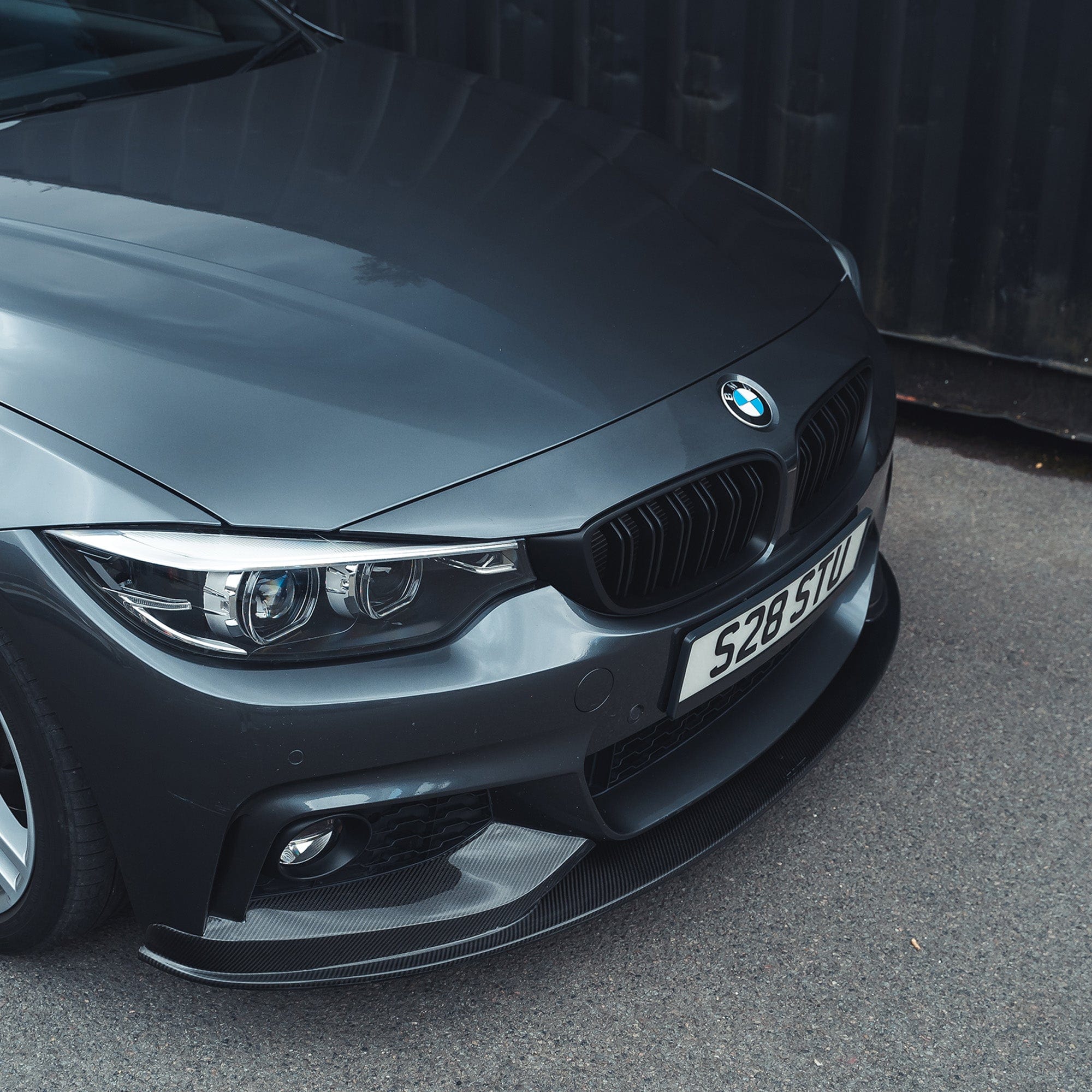 CT CARBON Splitter BMW F32 4 SERIES COUPE FULL CARBON FIBRE KIT - MP STYLE