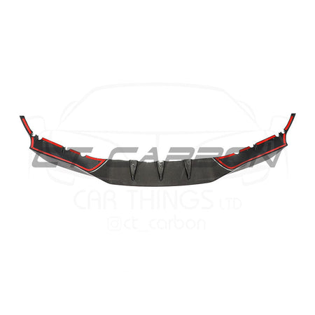 BMW F90 M5 & M5C COMPETITION CARBON FIBRE SPLITTER - R STYLE-Splitter-CT CARBON-CT Carbon - High-quality carbon fiber and gloss black aerodynamic parts for premium sports and luxury vehicles.