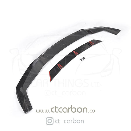 CT CARBON Splitter BMW M2 F87 N55(OG) CARBON FIBRE SPLITTER - V-STYLE