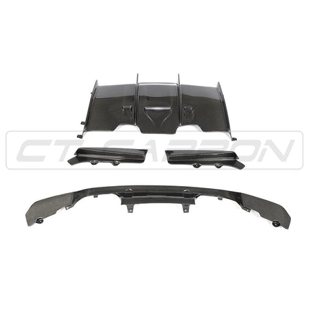CT CARBON Splitter BMW M3/M4 (F80 F82 F83) CARBON FIBRE DIFFUSER - PS STYLE