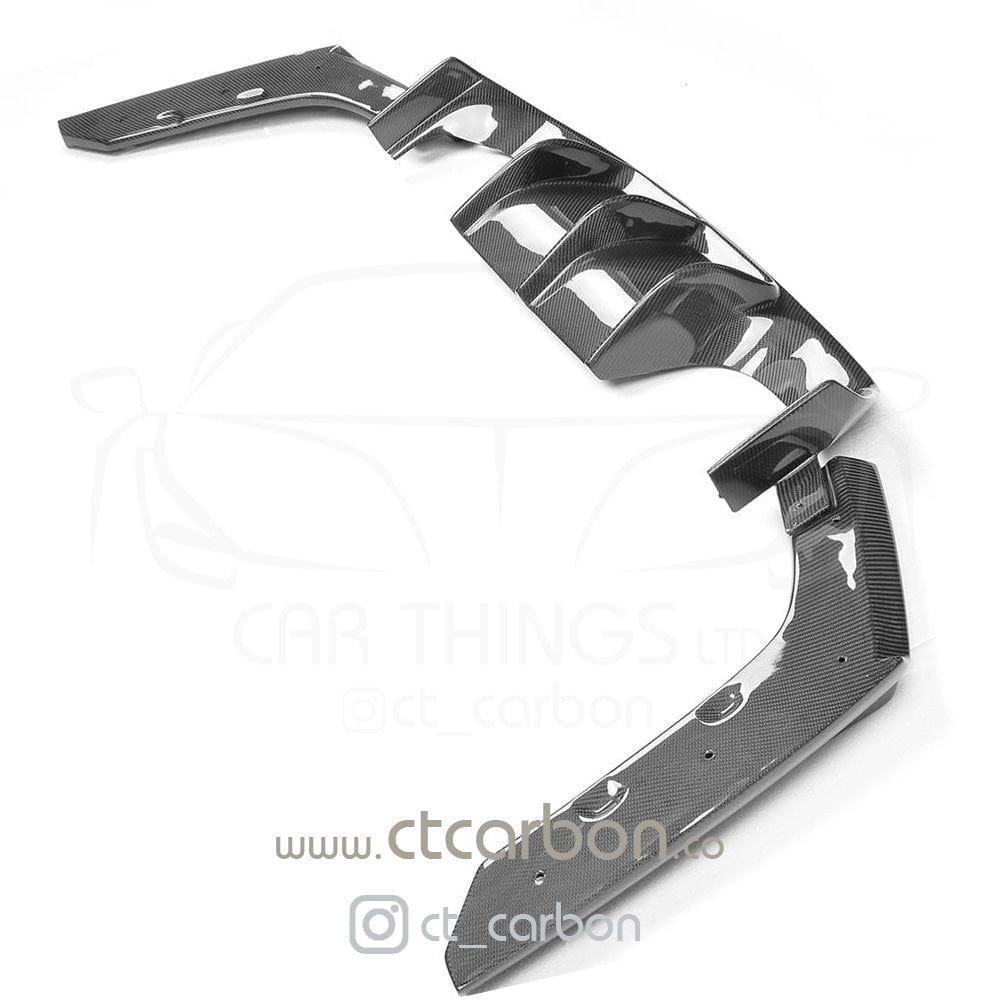 CT CARBON Splitter BMW M4 (F82) COUPE FULL CARBON FIBRE KIT - V STYLE