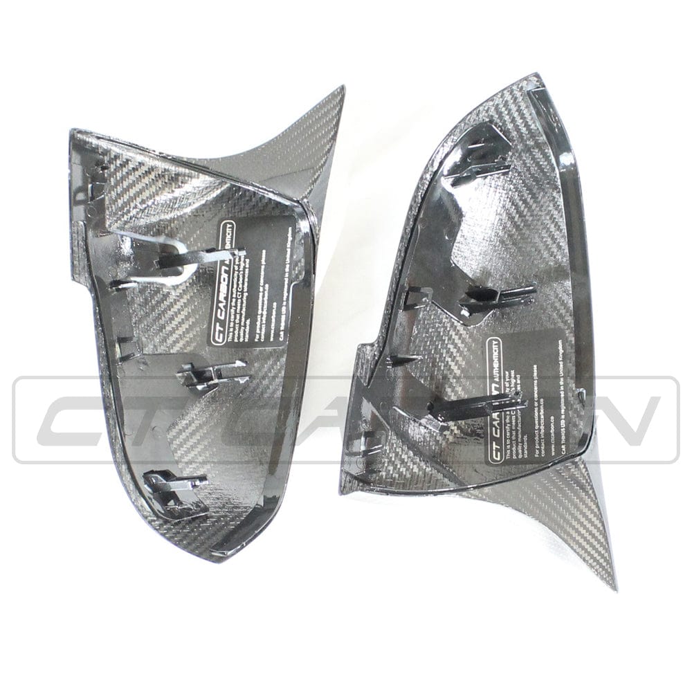 CT CARBON Splitter BMW PRE-PREG CARBON MIRROR REPLACEMENT Fxx 1, 2, 3, 4 SERIES - OEM+ M STYLE
