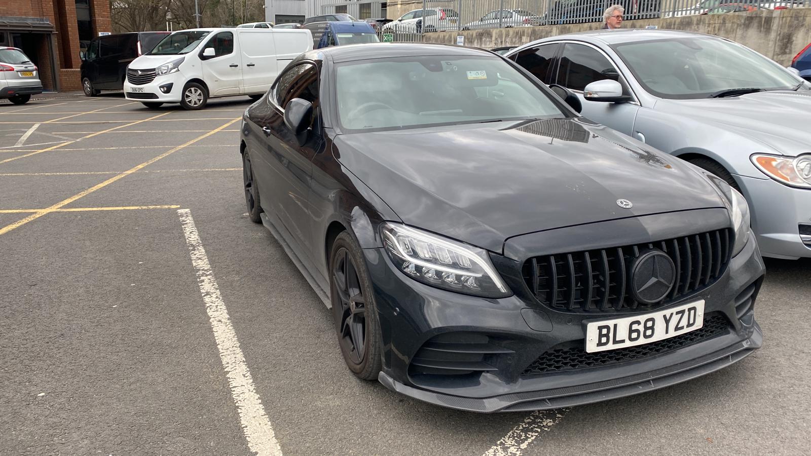 CT CARBON Splitter MERCEDES C43 & C CLASS W205 FACELIFT CARBON FIBRE SPLITTER - CT STYLE