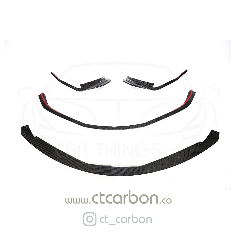 CT CARBON Splitter TOYOTA SUPRA A90 FULL CARBON FIBRE KIT - CT CARBON V2