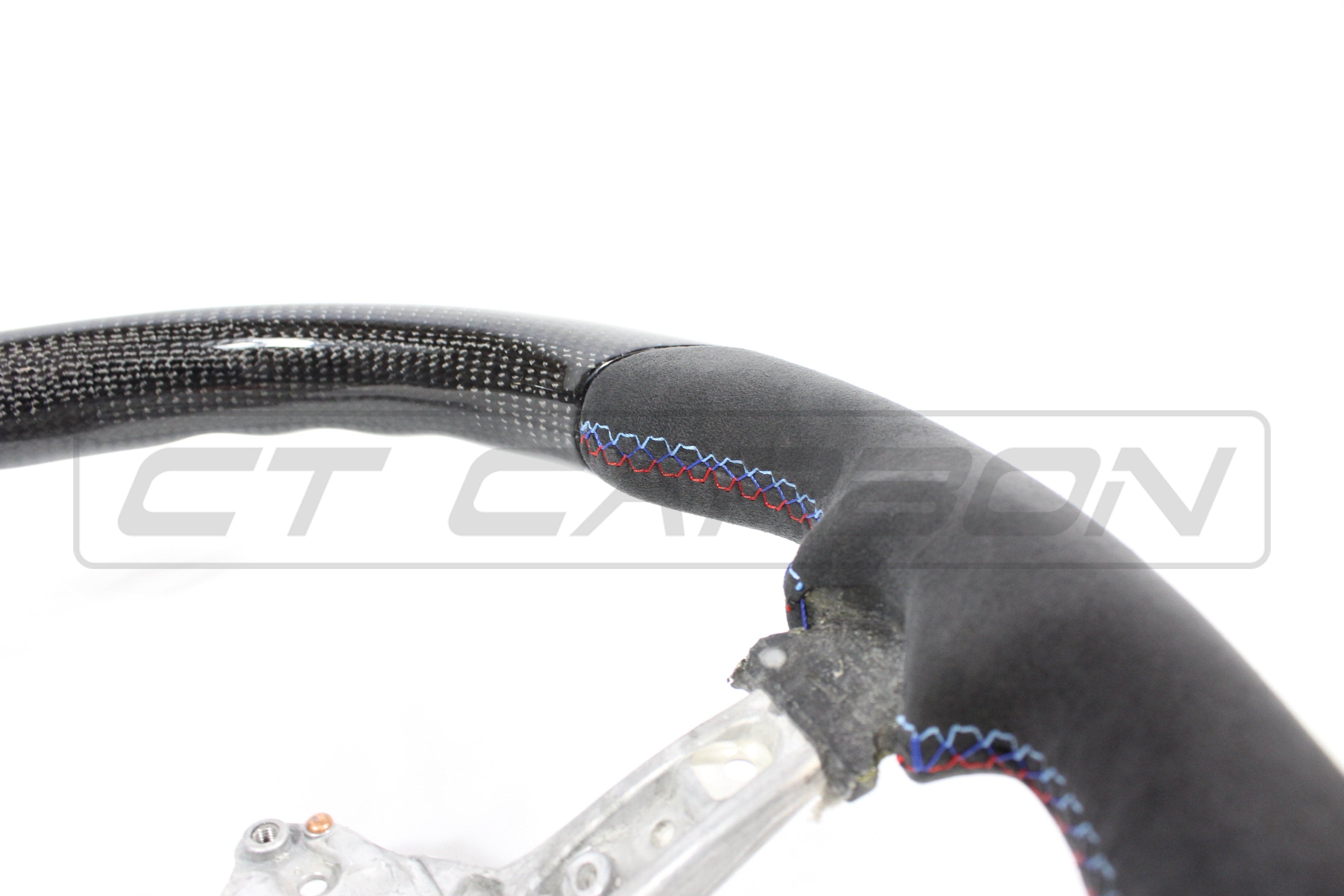 CT CARBON Steering Wheel BMW FXX CARBON FIBRE / ALCANTARA FLAT BOTTOM STEERING WHEEL