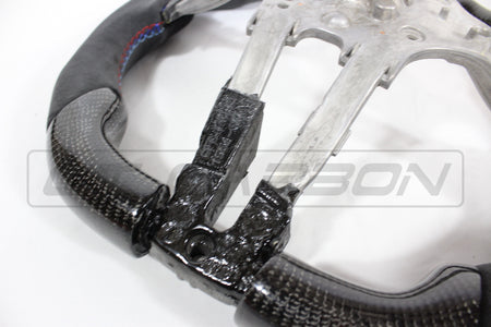 CT CARBON Steering Wheel BMW FXX CARBON FIBRE / ALCANTARA FLAT BOTTOM STEERING WHEEL