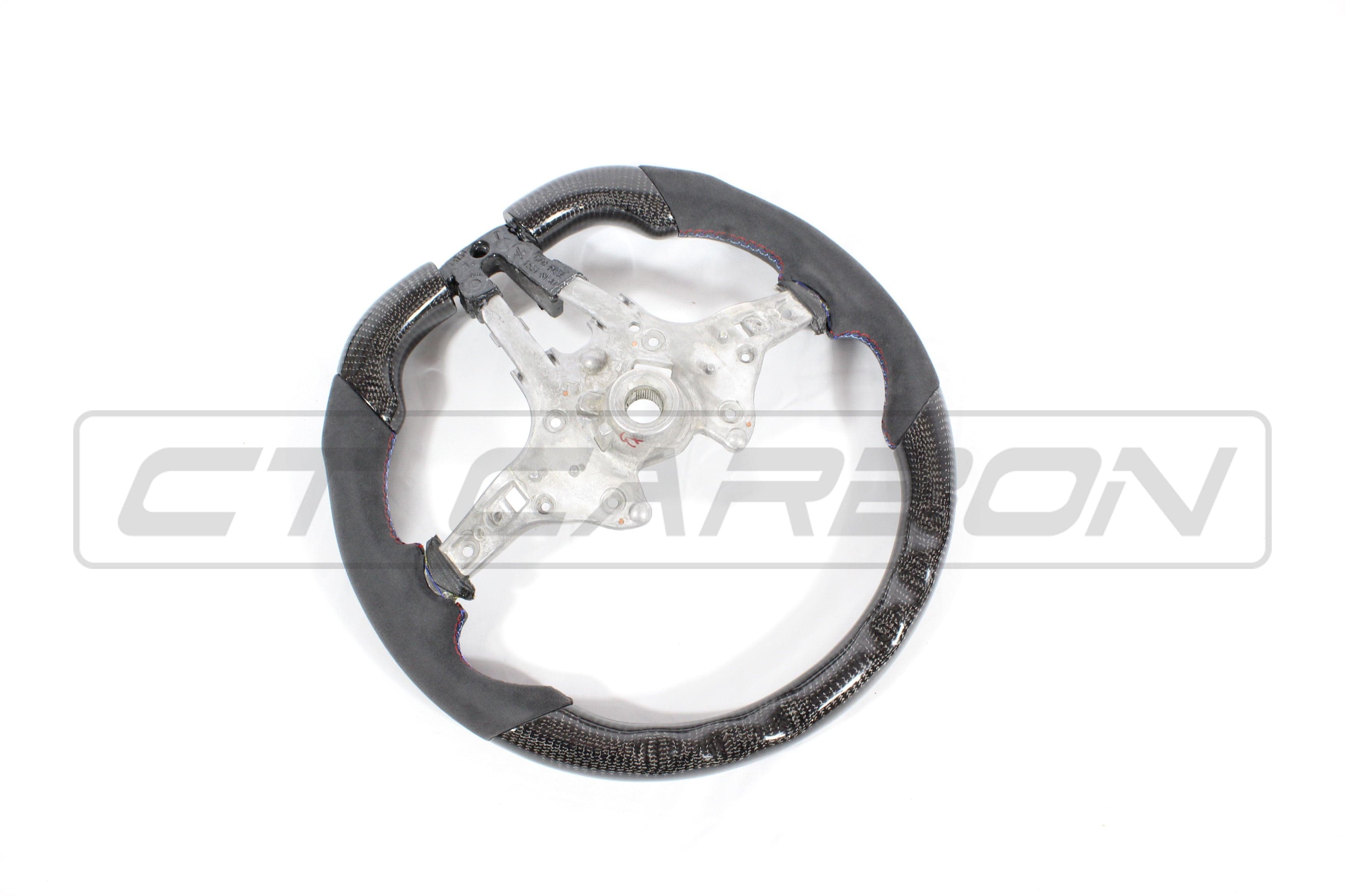 CT CARBON Steering Wheel BMW FXX CARBON FIBRE / ALCANTARA FLAT BOTTOM STEERING WHEEL