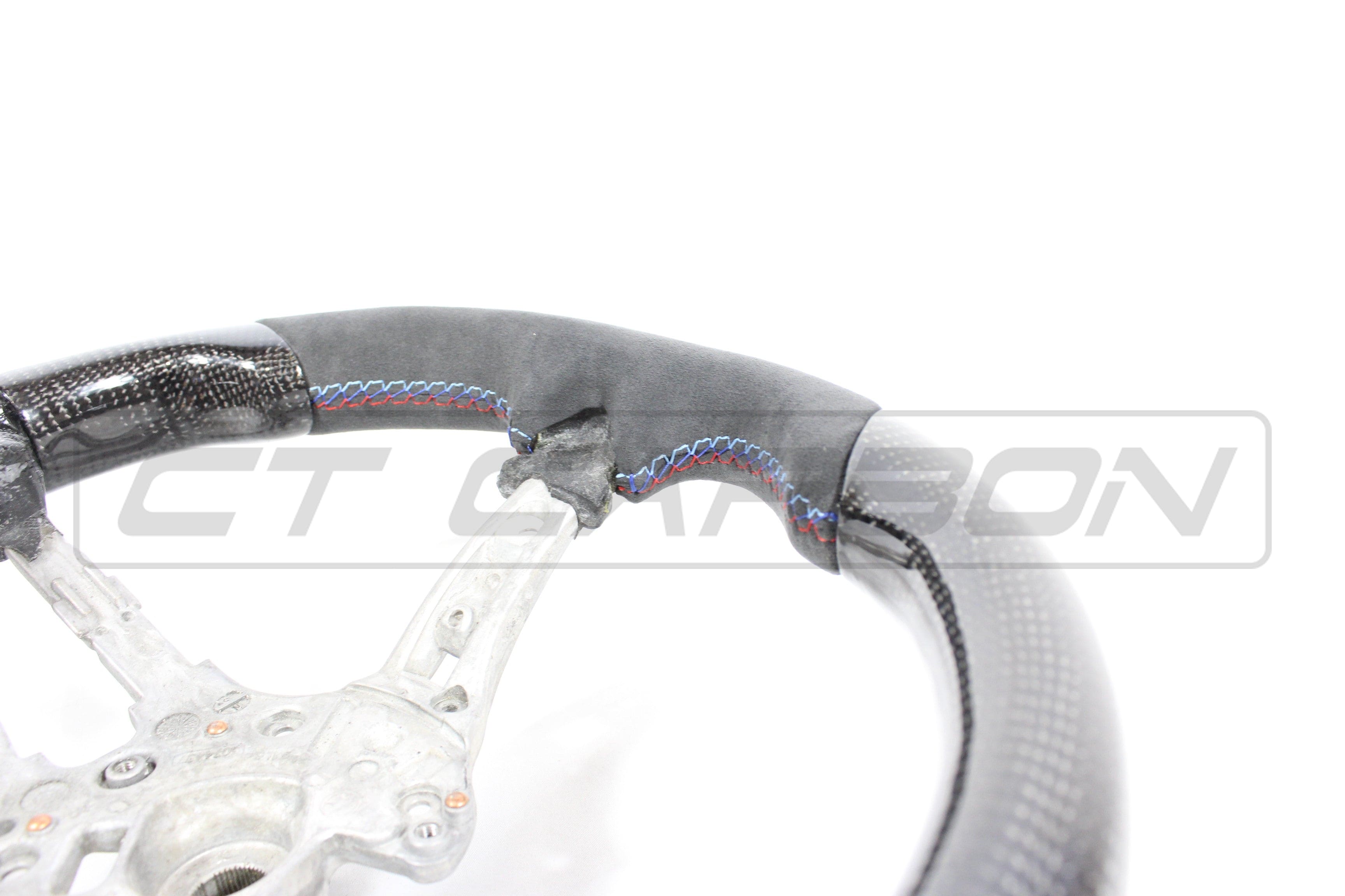 CT CARBON Steering Wheel BMW FXX CARBON FIBRE / ALCANTARA FLAT BOTTOM STEERING WHEEL