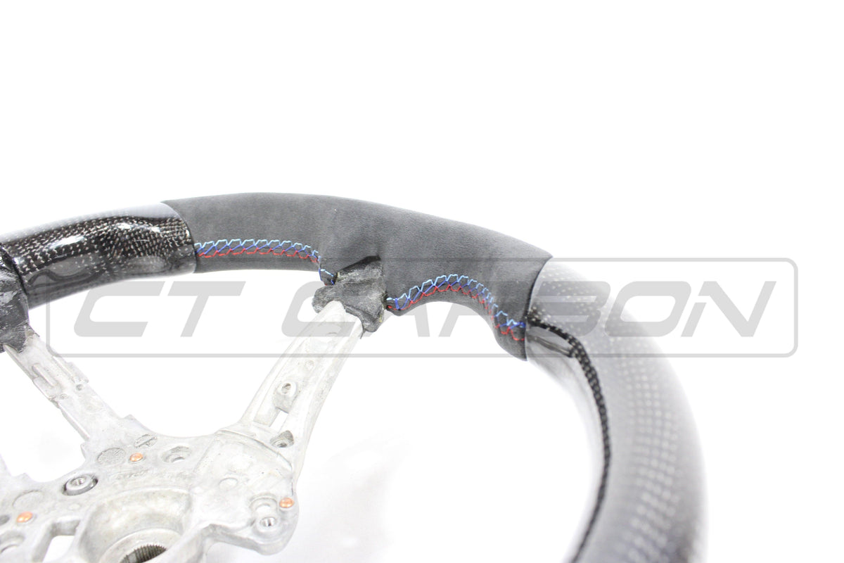 CT CARBON Steering Wheel BMW FXX CARBON FIBRE / ALCANTARA FLAT BOTTOM STEERING WHEEL