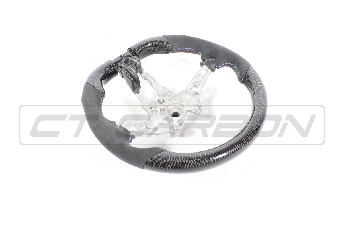 CT CARBON Steering Wheel BMW FXX CARBON FIBRE / ALCANTARA FLAT BOTTOM STEERING WHEEL