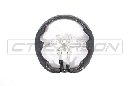 CT CARBON Steering Wheel BMW FXX CARBON FIBRE / LEATHER FLAT BOTTOM STEERING WHEEL