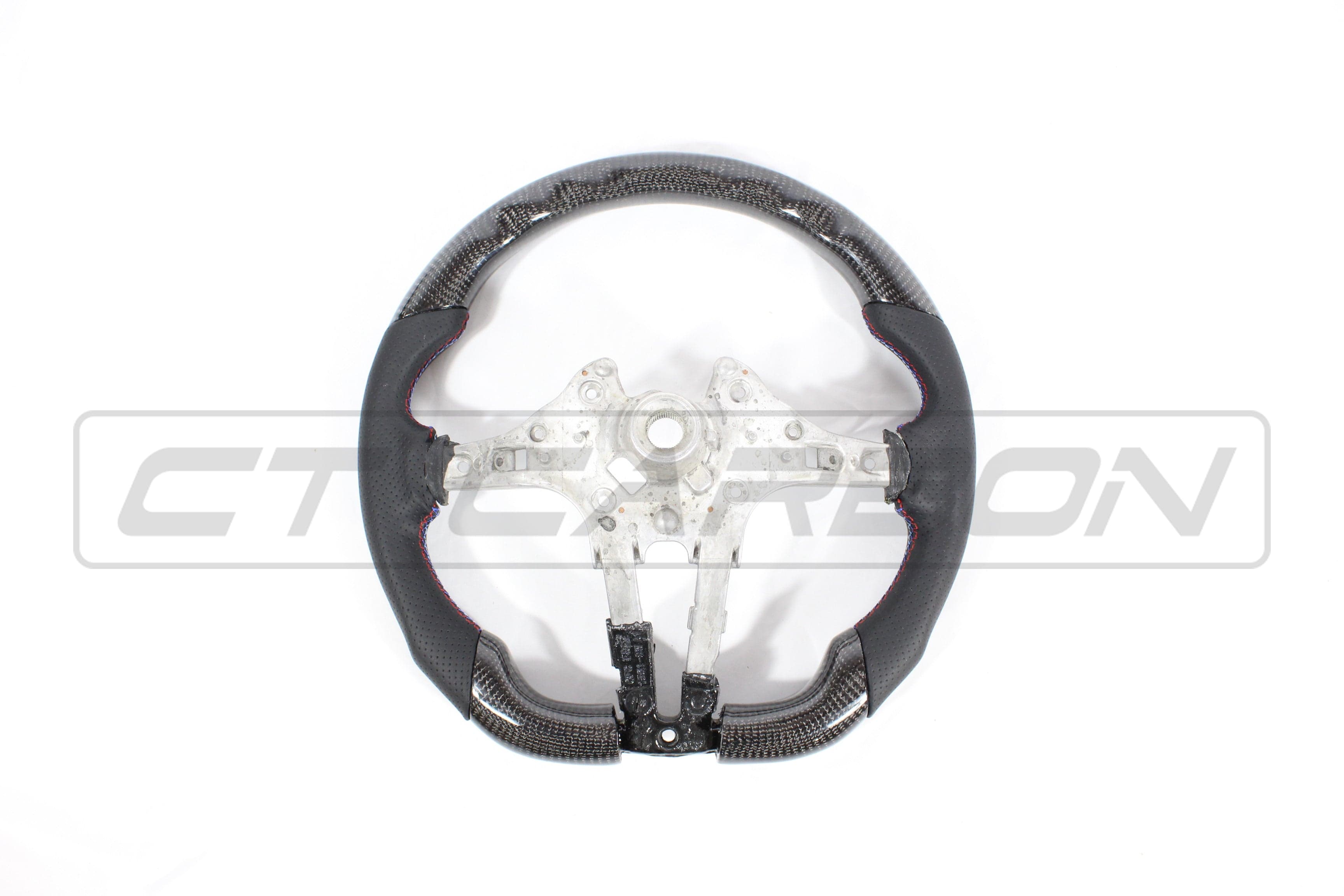 CT CARBON Steering Wheel BMW FXX CARBON FIBRE / LEATHER FLAT BOTTOM STEERING WHEEL