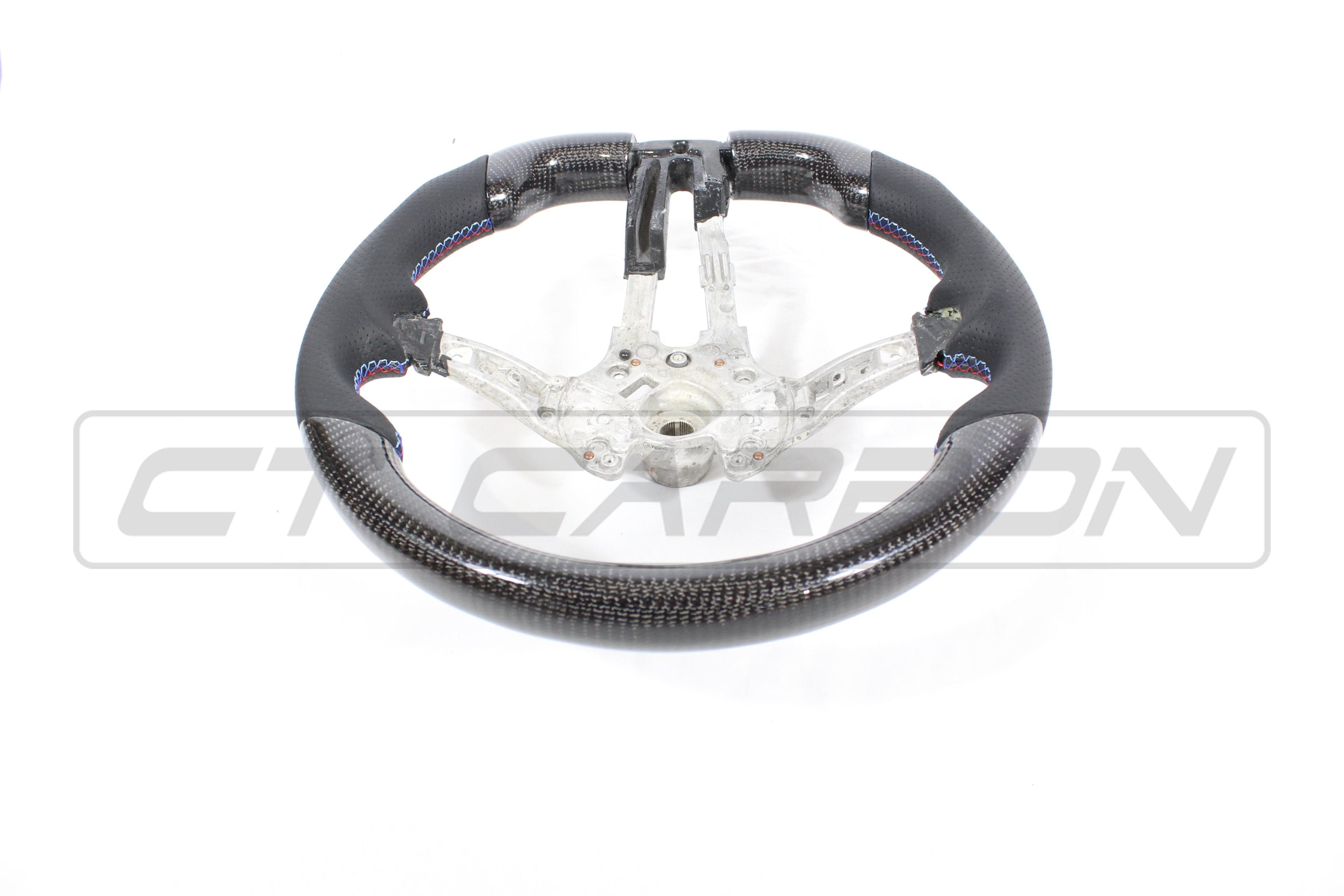 CT CARBON Steering Wheel BMW FXX CARBON FIBRE / LEATHER FLAT BOTTOM STEERING WHEEL