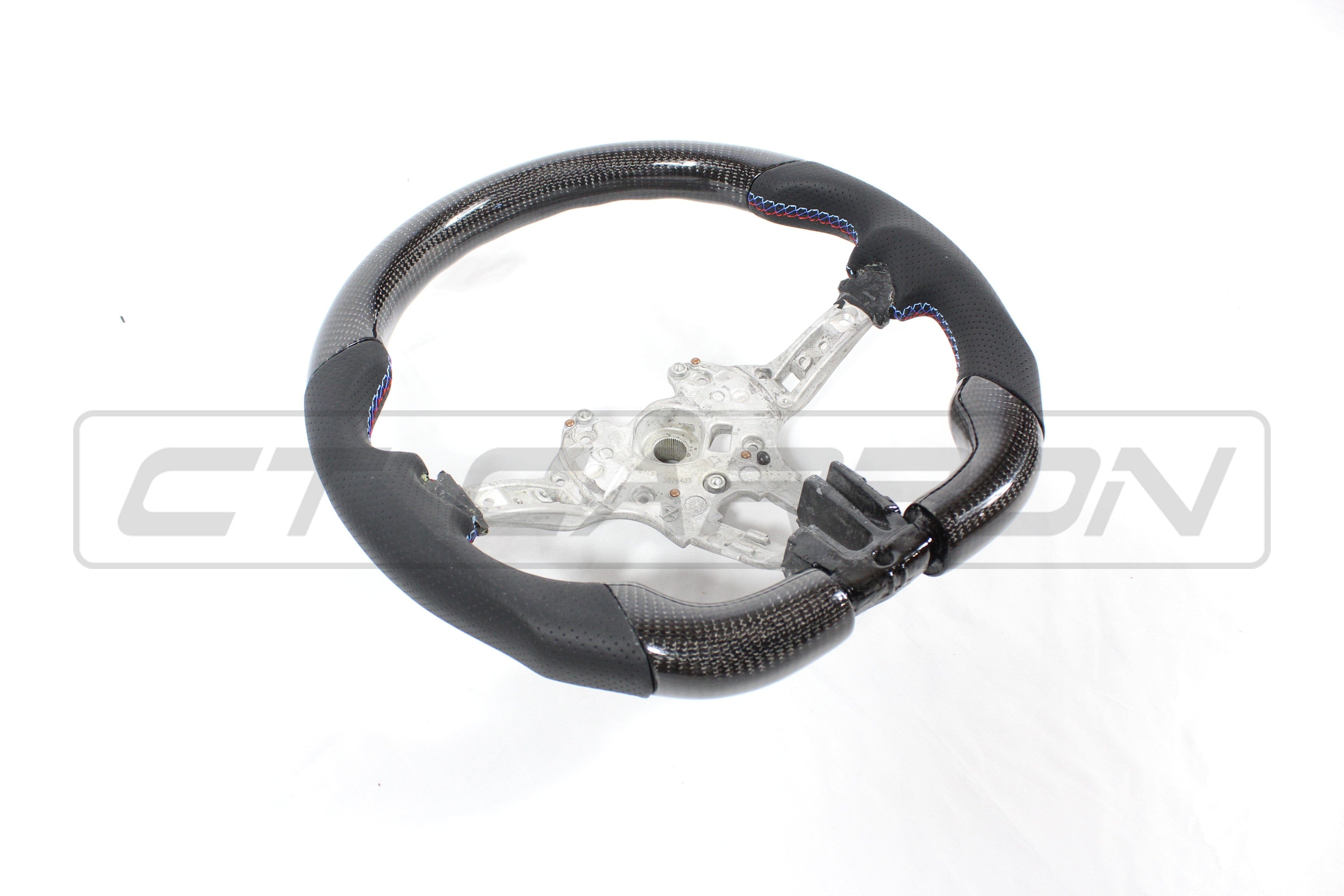 CT CARBON Steering Wheel BMW FXX CARBON FIBRE / LEATHER FLAT BOTTOM STEERING WHEEL