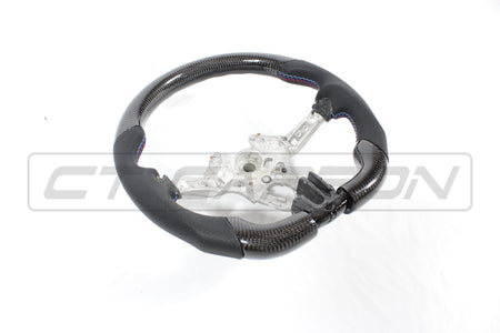 CT CARBON Steering Wheel BMW FXX CARBON FIBRE / LEATHER FLAT BOTTOM STEERING WHEEL