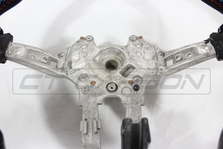 CT CARBON Steering Wheel BMW FXX CARBON FIBRE / LEATHER FLAT BOTTOM STEERING WHEEL