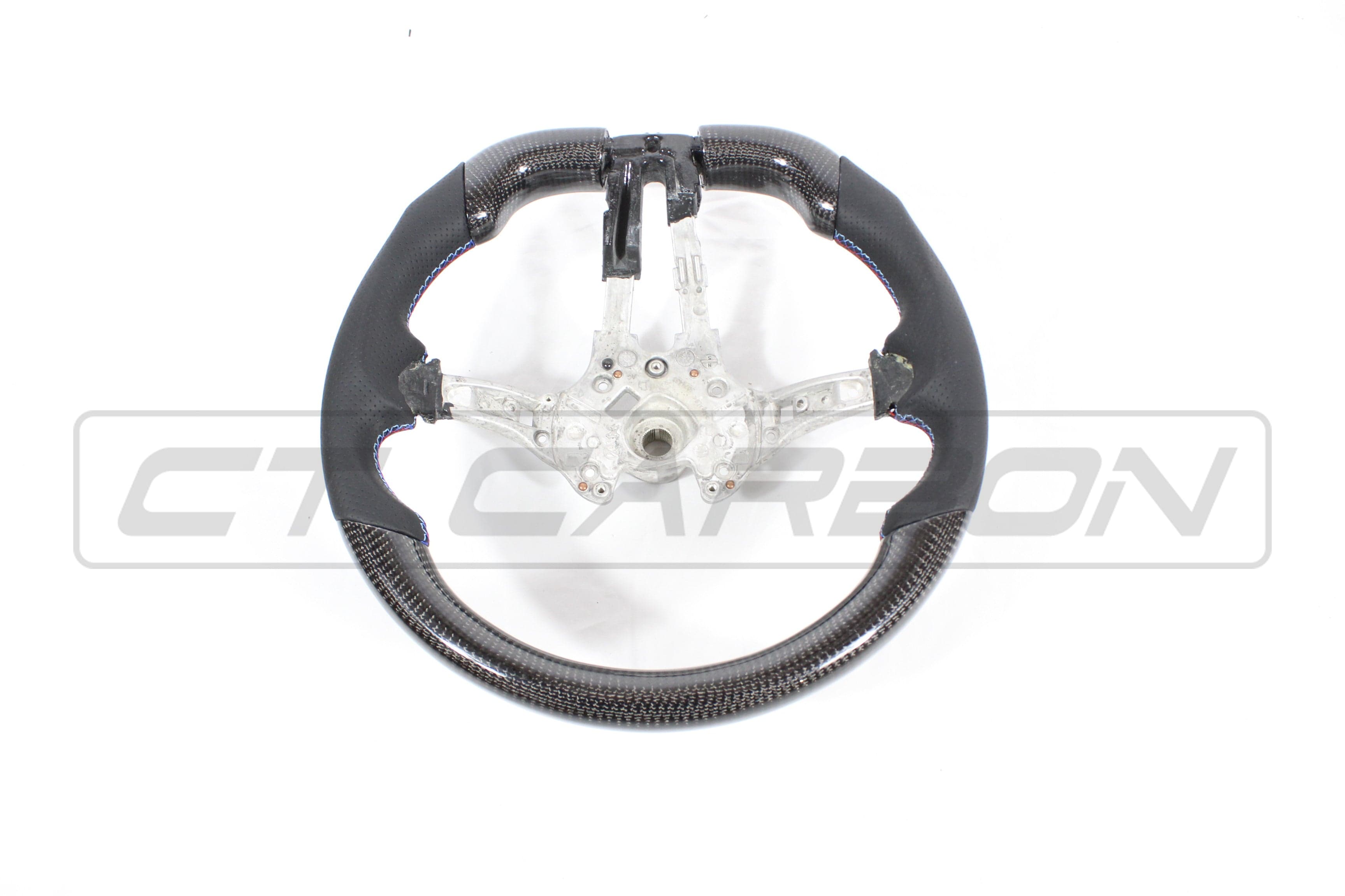CT CARBON Steering Wheel BMW FXX CARBON FIBRE / LEATHER FLAT BOTTOM STEERING WHEEL