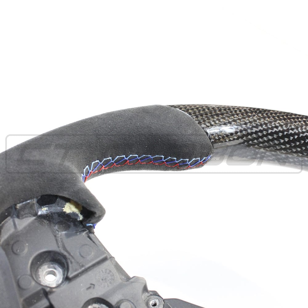 CT CARBON Steering Wheel BMW Gxx CARBON FIBRE / ALCANTARA FLAT BOTTOM STEERING WHEEL