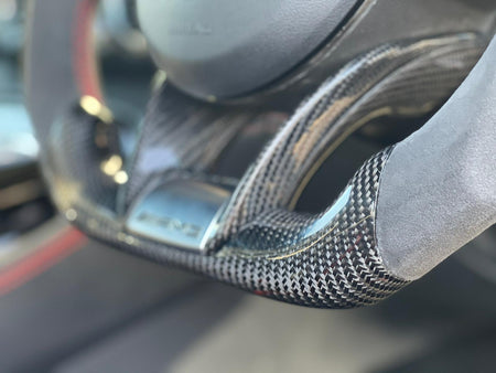 CT CARBON Steering Wheel MERCEDES AMG CARBON FIBRE / LEATHER STEERING WHEEL