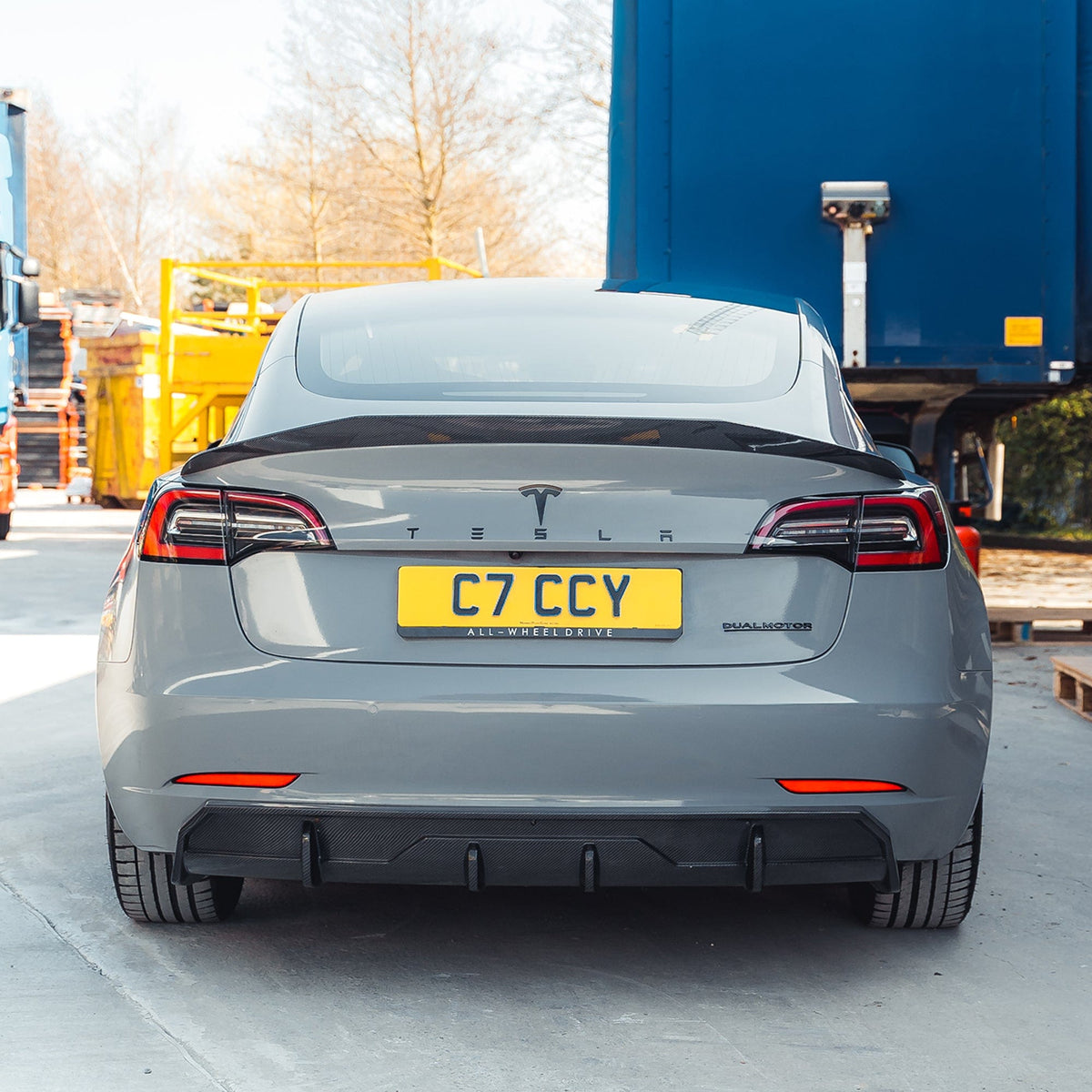 CT CARBON Vehicles & Parts TESLA MODEL 3 CARBON FIBRE DIFFUSER - CT DESIGN