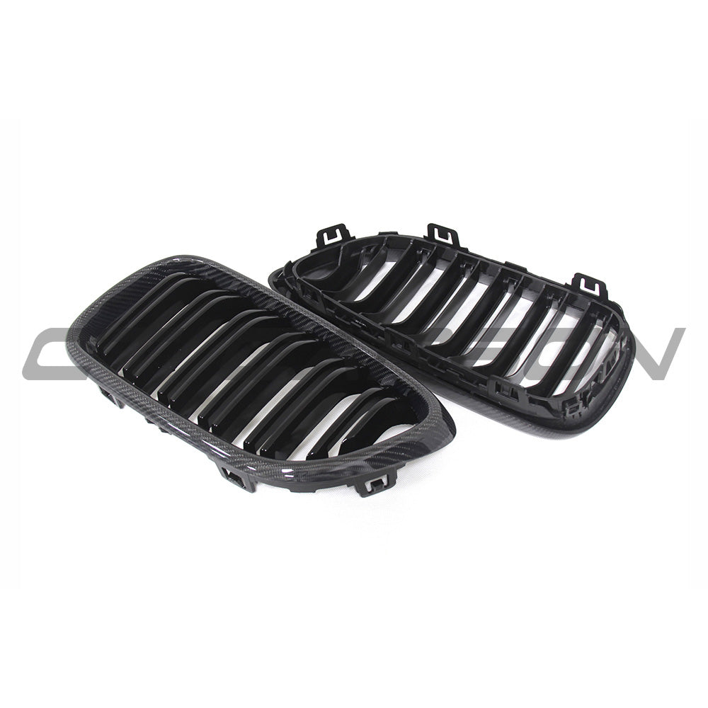 BMW M2/2 SERIES F87/F22 CARBON FIBRE GRILLES-Grille-CT CARBON-CT Carbon - High-quality carbon fiber and gloss black aerodynamic parts for premium sports and luxury vehicles.