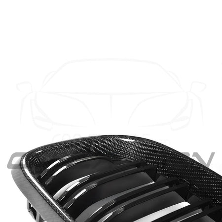 BMW M2/2 SERIES F87/F22 CARBON FIBRE GRILLES-Grille-CT CARBON-CT Carbon - High-quality carbon fiber and gloss black aerodynamic parts for premium sports and luxury vehicles.