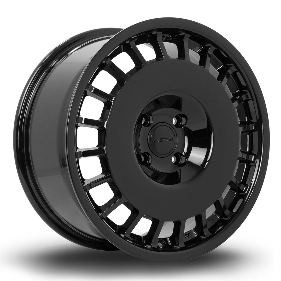 Rota D154 17x8 ET42 4x108 Black