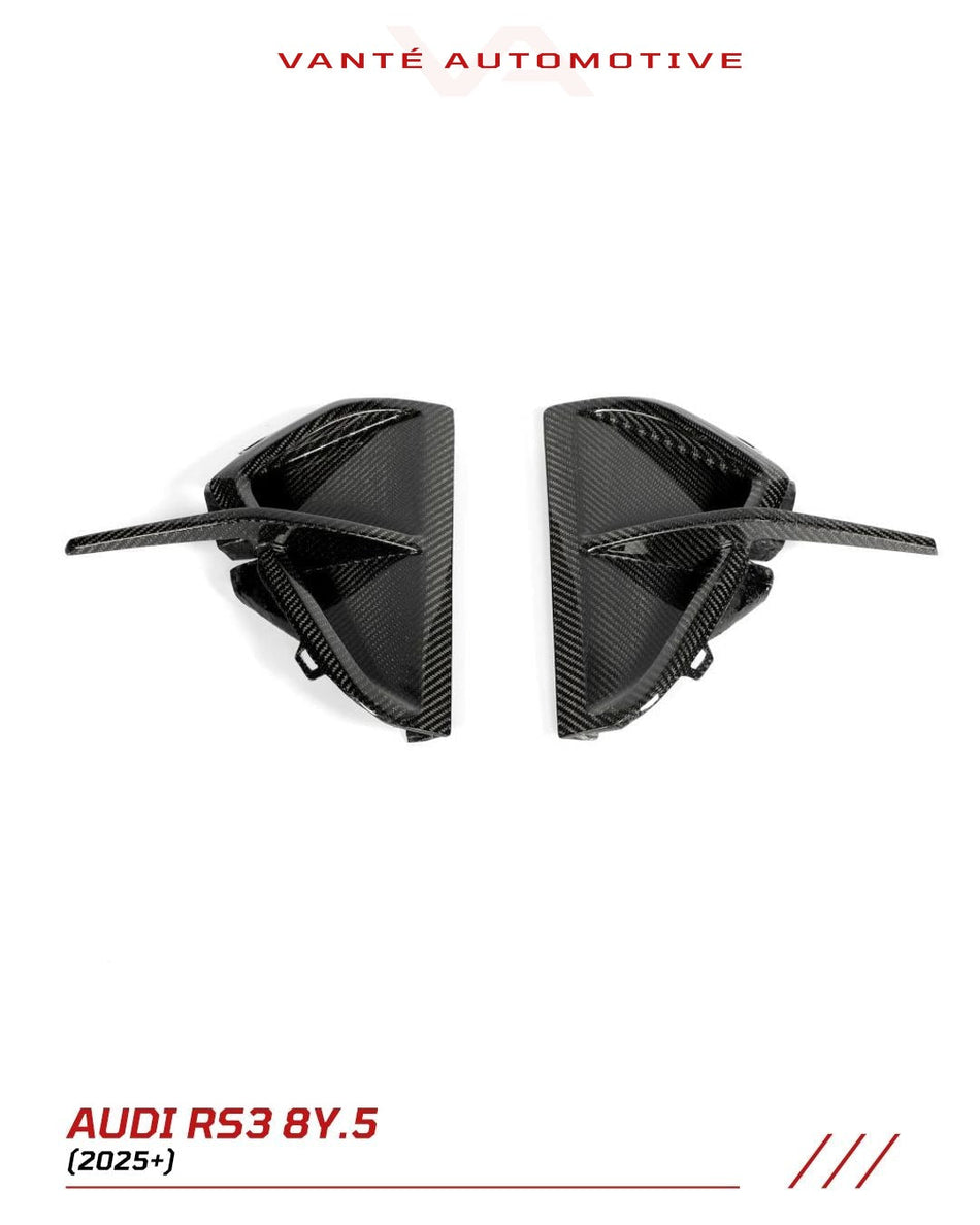 Audi RS3 8Y.5 Front Vent Canards/Wings GT Style Replacement