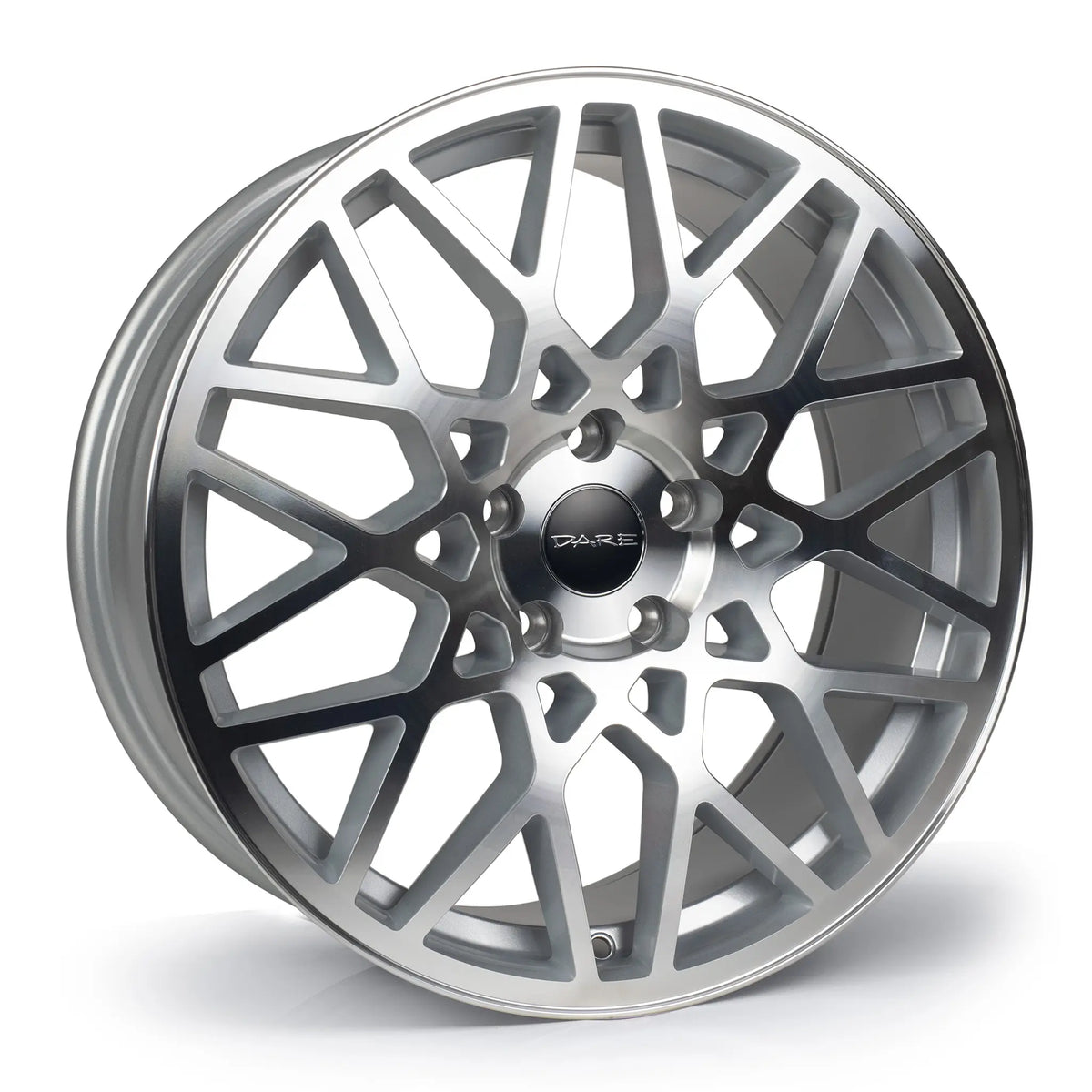 Dare LG2 18x8 ET42 5x112 Silver / Polished Face