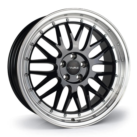 Dare SM 18x8 ET40 5x112 Black Polished Lip