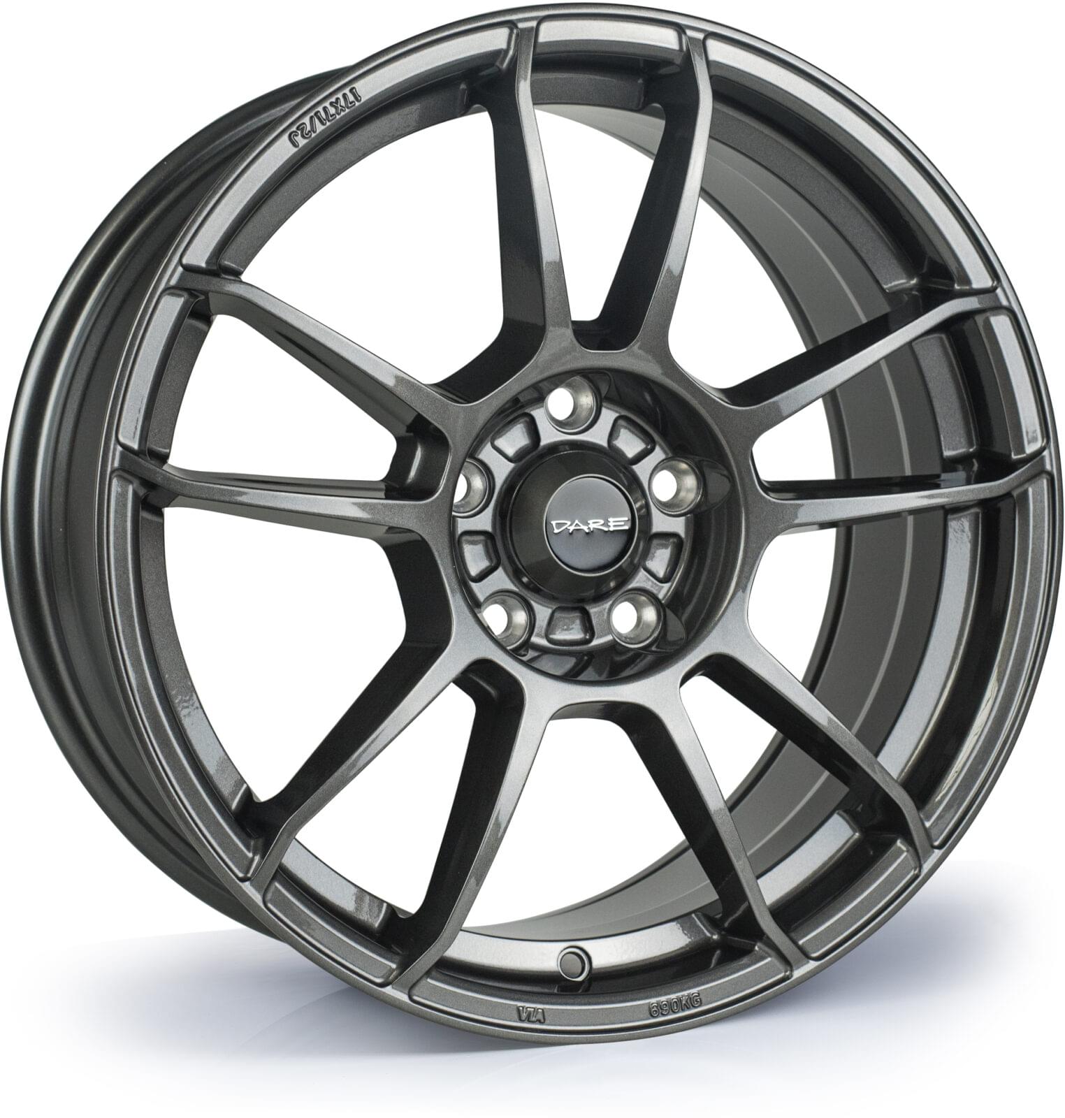 Dare DR-X5 15x7 ET38 4x108 Gunmetal